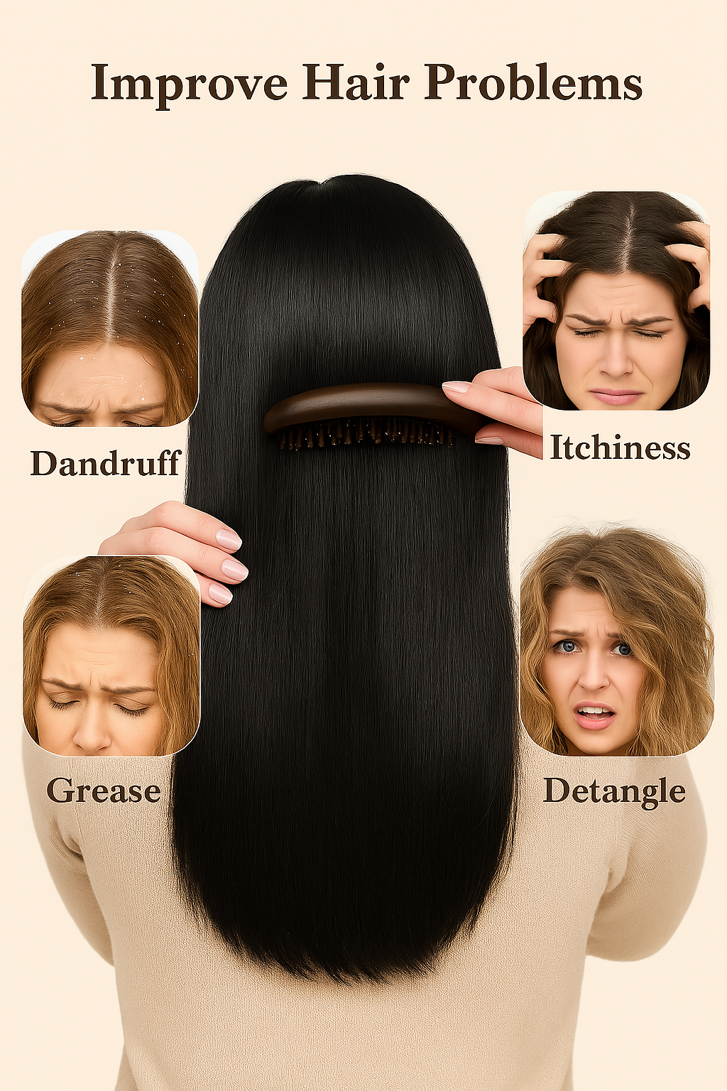 PureScalp - Anti-Dandruff Scalp Massage Comb